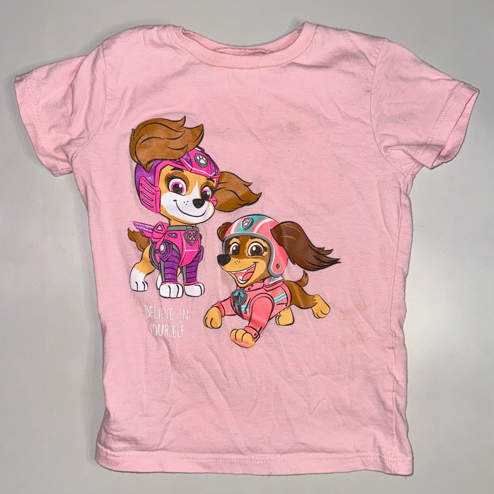 Nickelodeon, Toddler Girls, T-Shirt, Size 4T, Pink w/ Paw Patrol